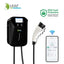LEAF 7.4kW Tethered EV Charger – Black | Smart Wi-Fi | Type 2