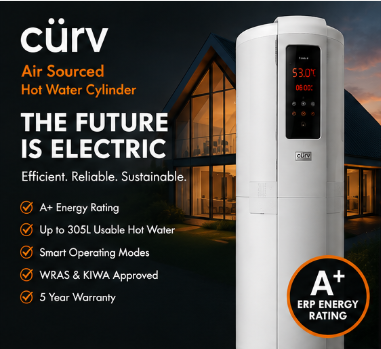 Cürv 250L Air Source Heat Pump Hot Water Cylinder Main image