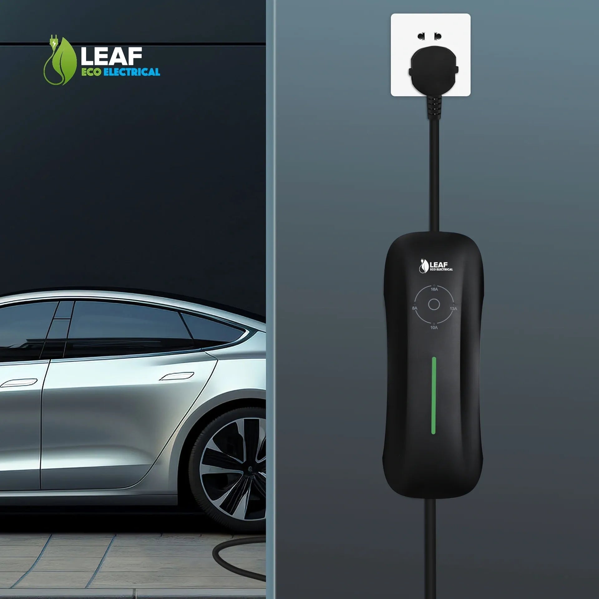 LEAF 3kW Portable EV Charger | 3-Pin UK Plug | Type 2 | 5m Cable Secondary image