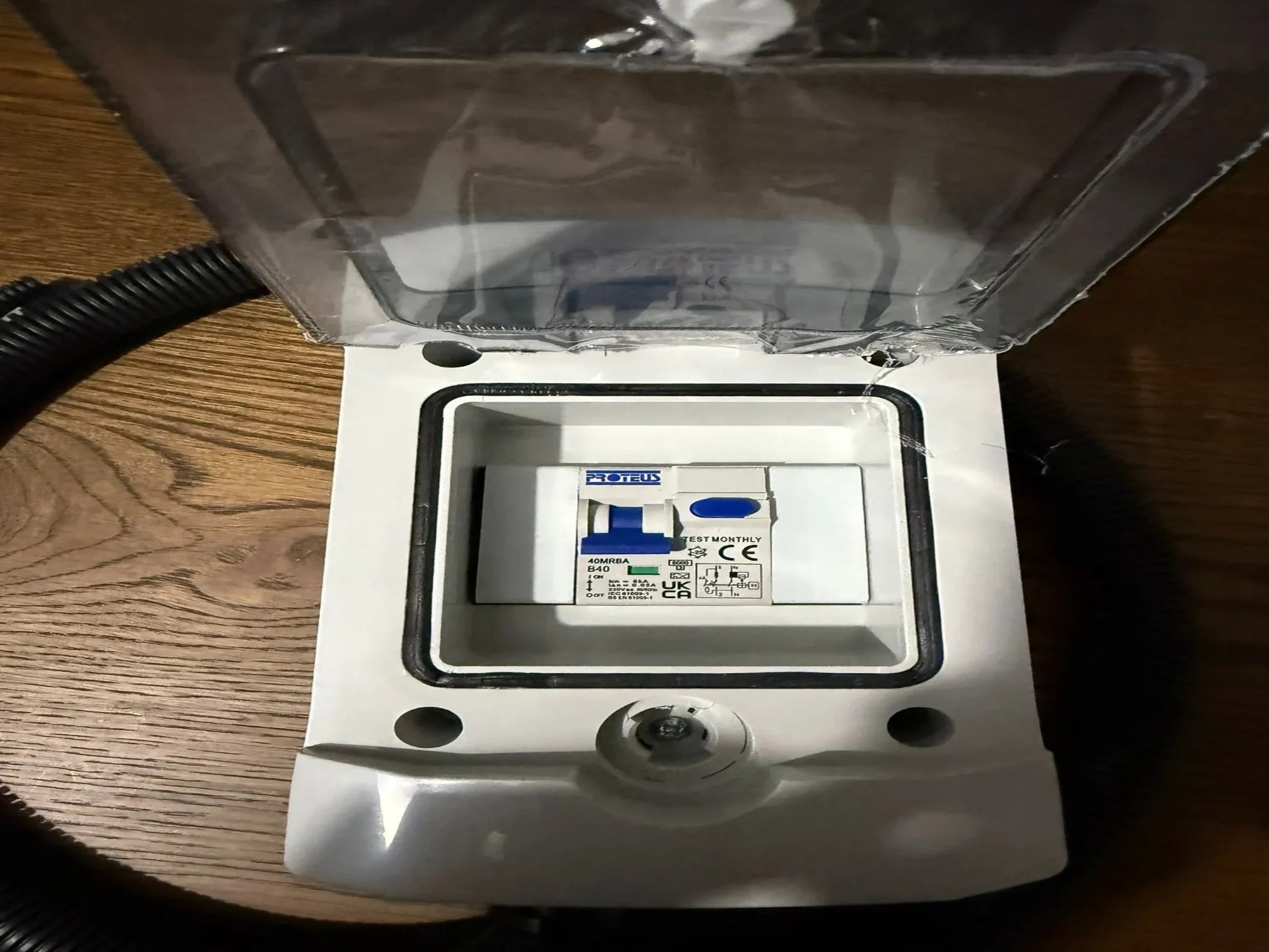 Proteus Pre-Wired 40A EV Distribution Board | Type A RCBO | IP65