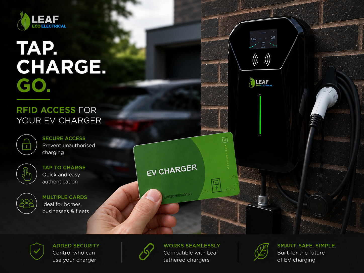 LEAF RFID Access Card – Replacement / Additional EV Charger Card Secondary image