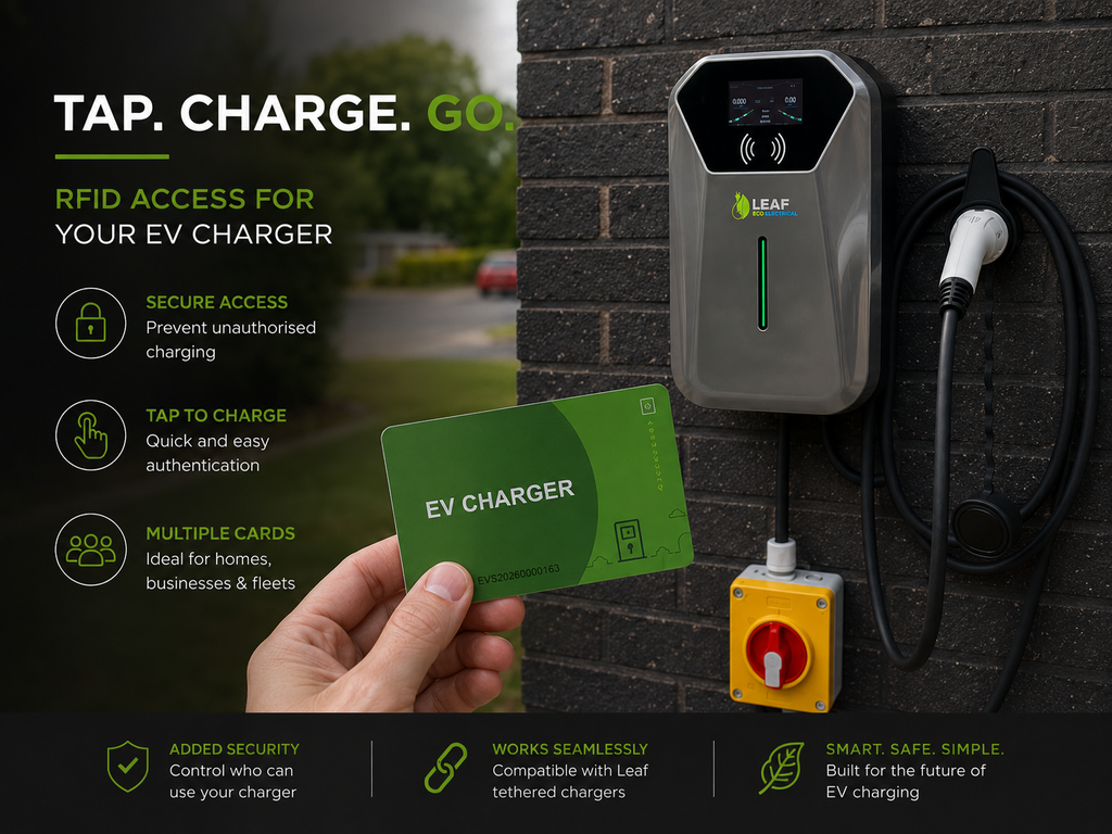 LEAF RFID Access Card – Replacement / Additional EV Charger Card